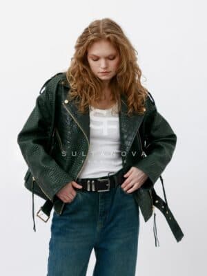 Green Croco Jacket