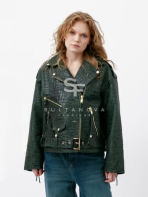 Green Croco Jacket
