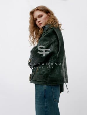Green Croco Jacket