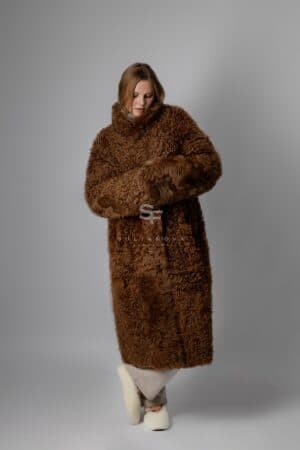 Brown Sugar Tigrado Double Sided Coat