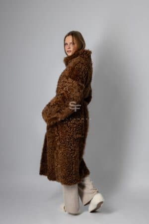 Brown Sugar Tigrado Double Sided Coat