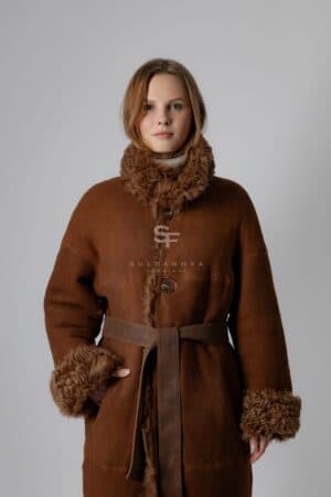 Brown Sugar Tigrado Double Sided Coat