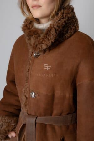 Brown Sugar Tigrado Double Sided Coat