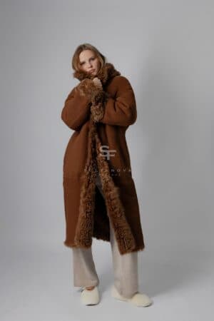 Brown Sugar Tigrado Double Sided Coat