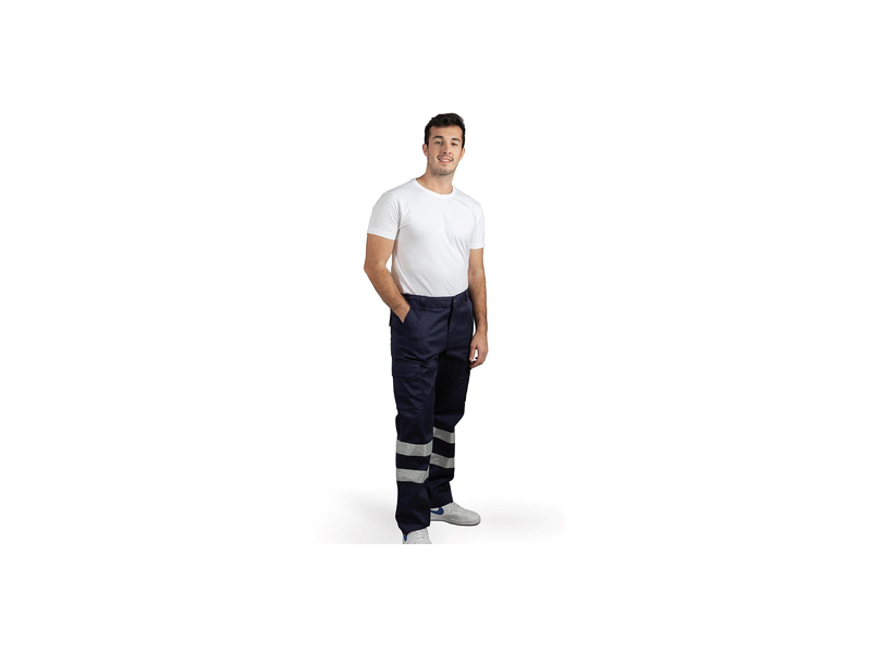 Pantalon multibolsillos con reflectante