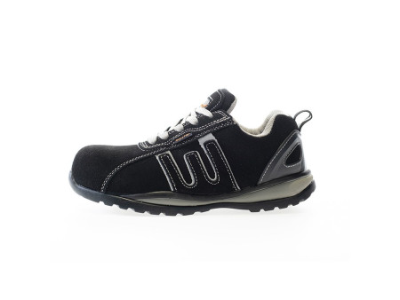 BAIO gris-negro, zapato S1P nobuck suela EVA metalfree