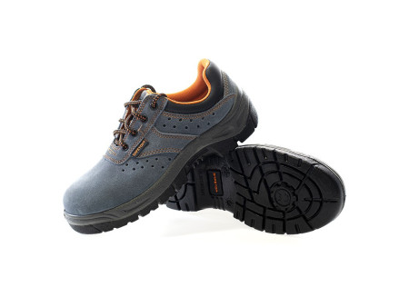 INCIO, zapato S1P de nobuck azul aireado