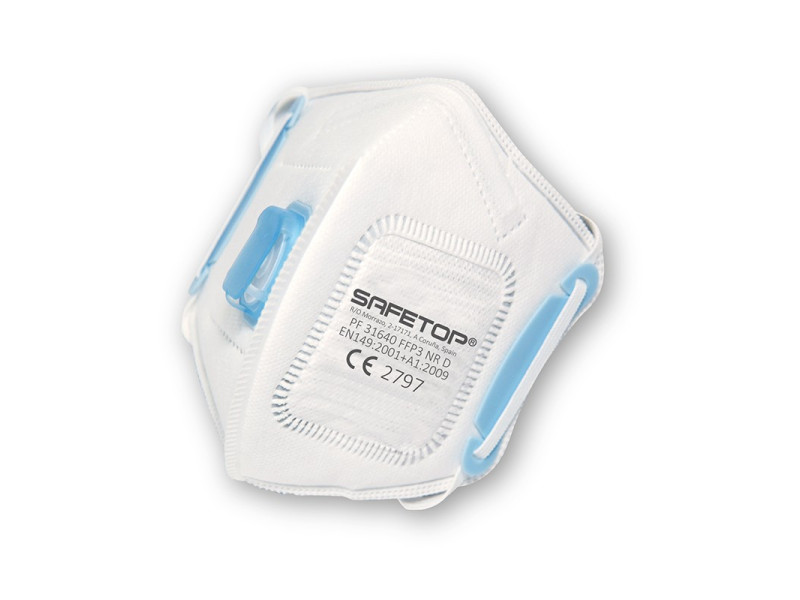 Mascarilla FFP3 válvula+membrana NR D