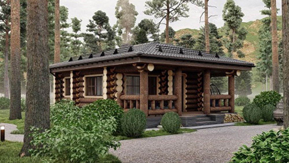 Сруб бани "Раздолье"