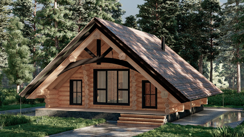 Сруб бани "Ермак"