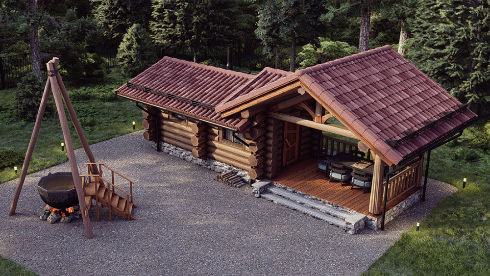 Сруб бани "Беркут"