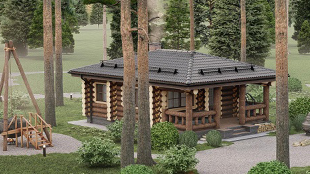 Сруб бани "Раздолье"