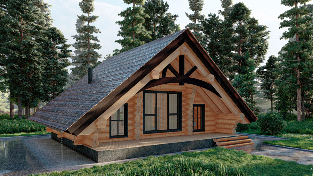 Сруб бани "Ермак"