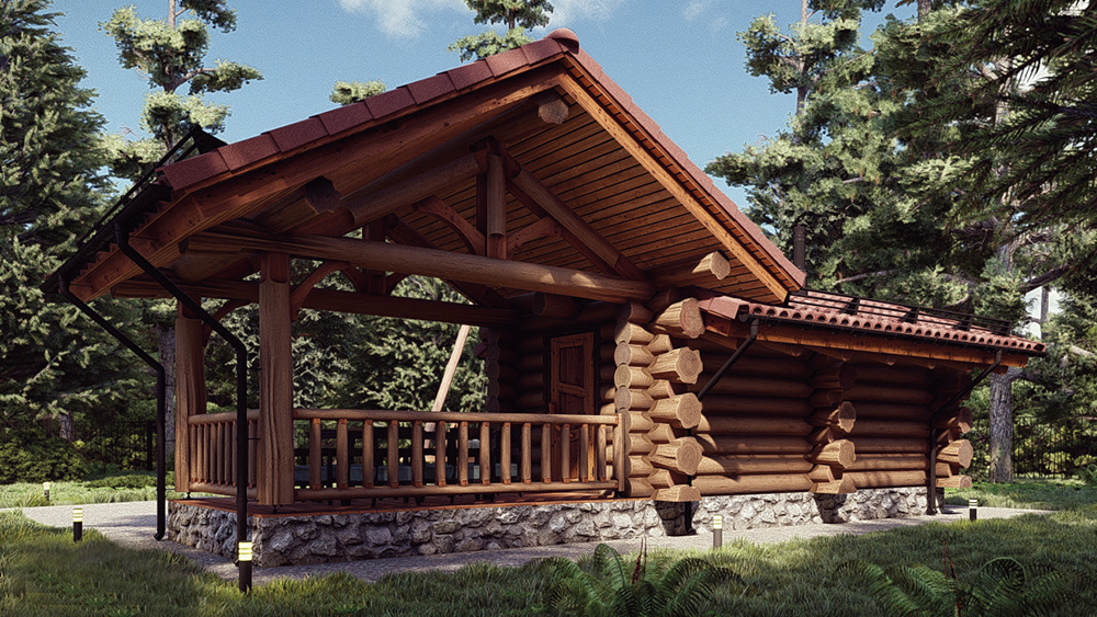 Сруб бани "Беркут"