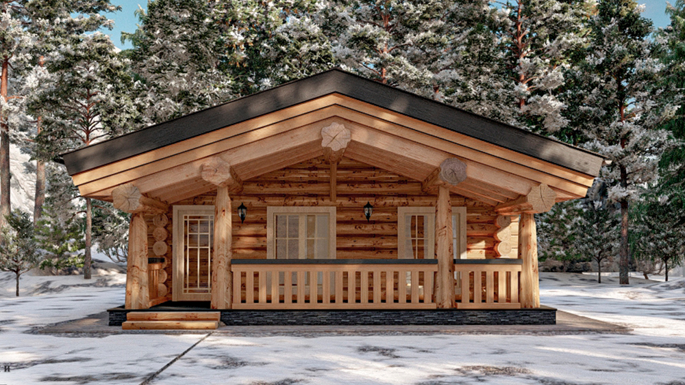 Сруб бани "Витязь"