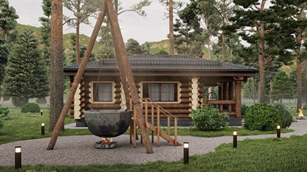 Сруб бани "Раздолье"