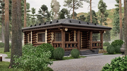 Сруб бани "Раздолье"