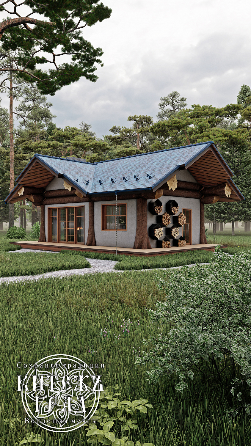 Беседка барбекю с мангалом