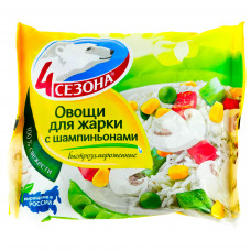 Овощи для жарки с рисом и шампиньонами 4 Сезона