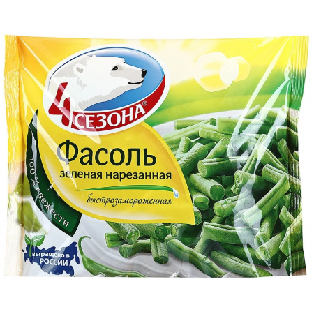 Фасоль стручковая резанная замороженная 4 сезона
