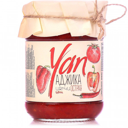 Икра из красного перца острая (Аджика) YAN 250 гр
