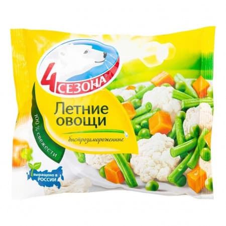Овощи летние 400гр 4 сезона