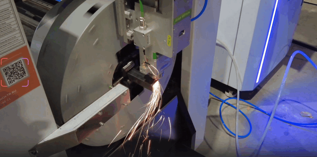 лазерная резка трубы