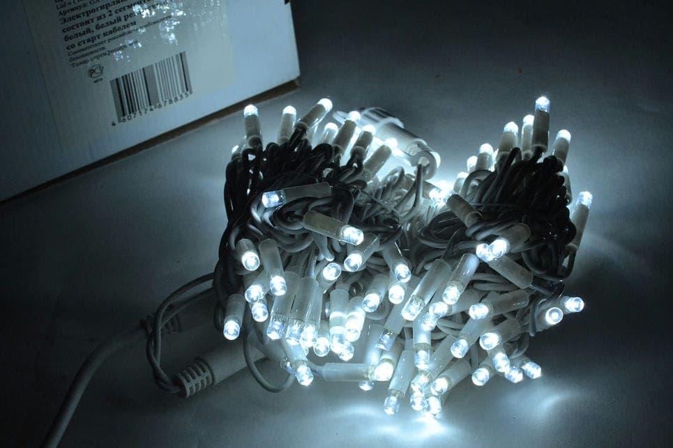 Электрогирлянда 10м 100LED цвет белый