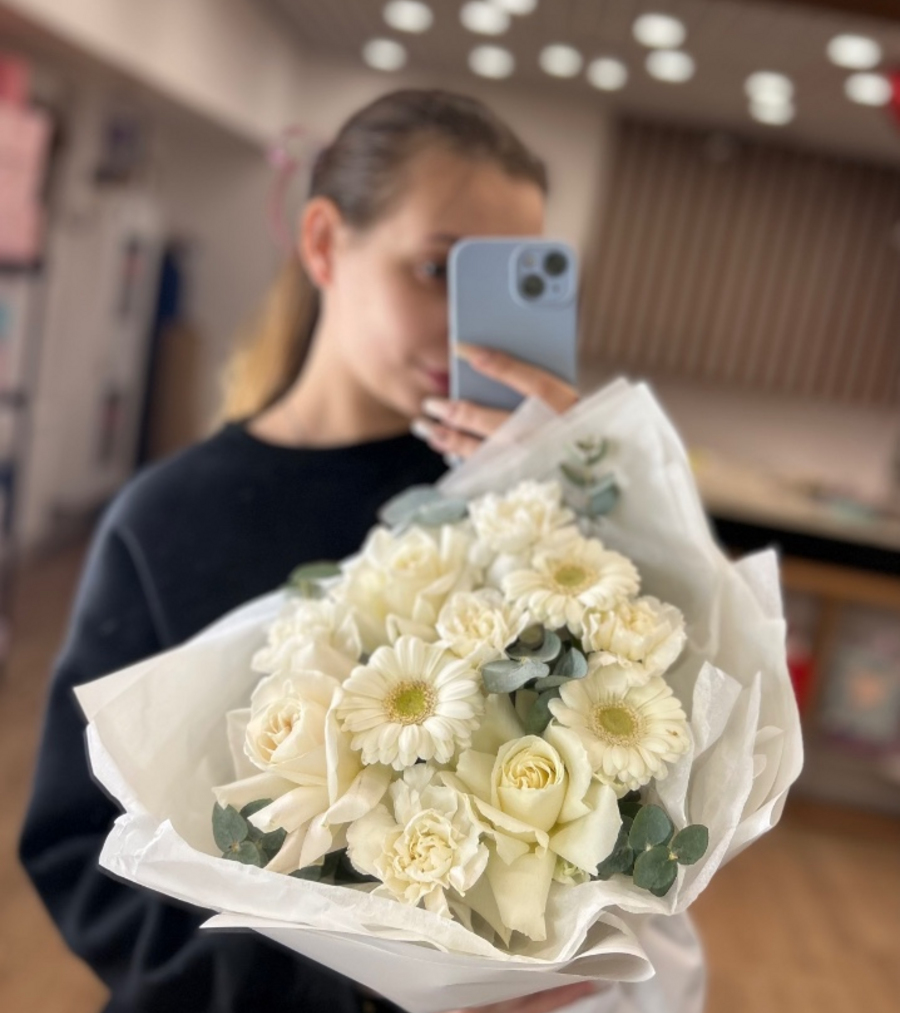 Букет «Белоснежный сон»