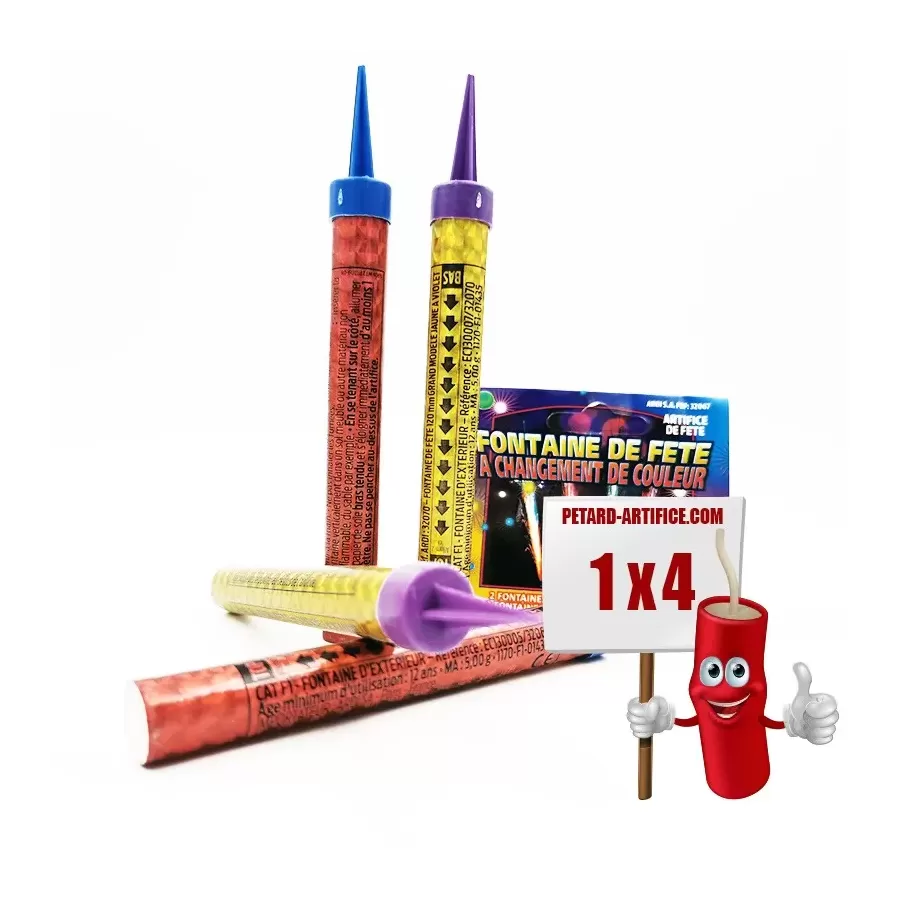 Lot de 4 Fontaines de fête