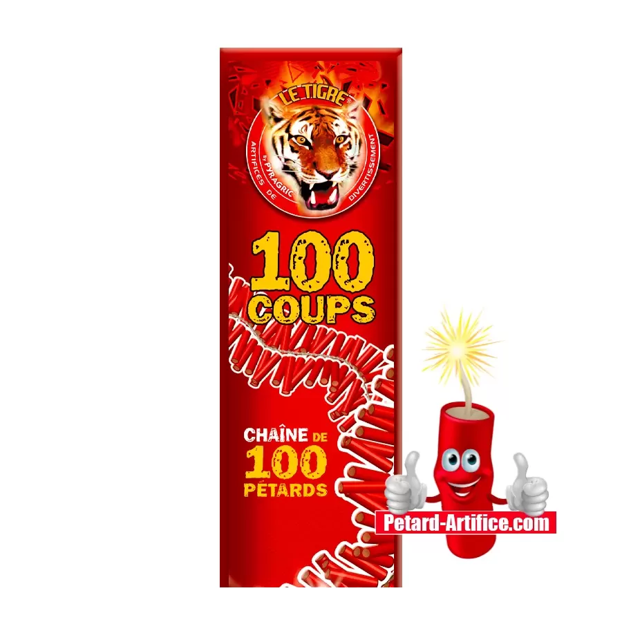 Pétards Le Tigre 100 coups