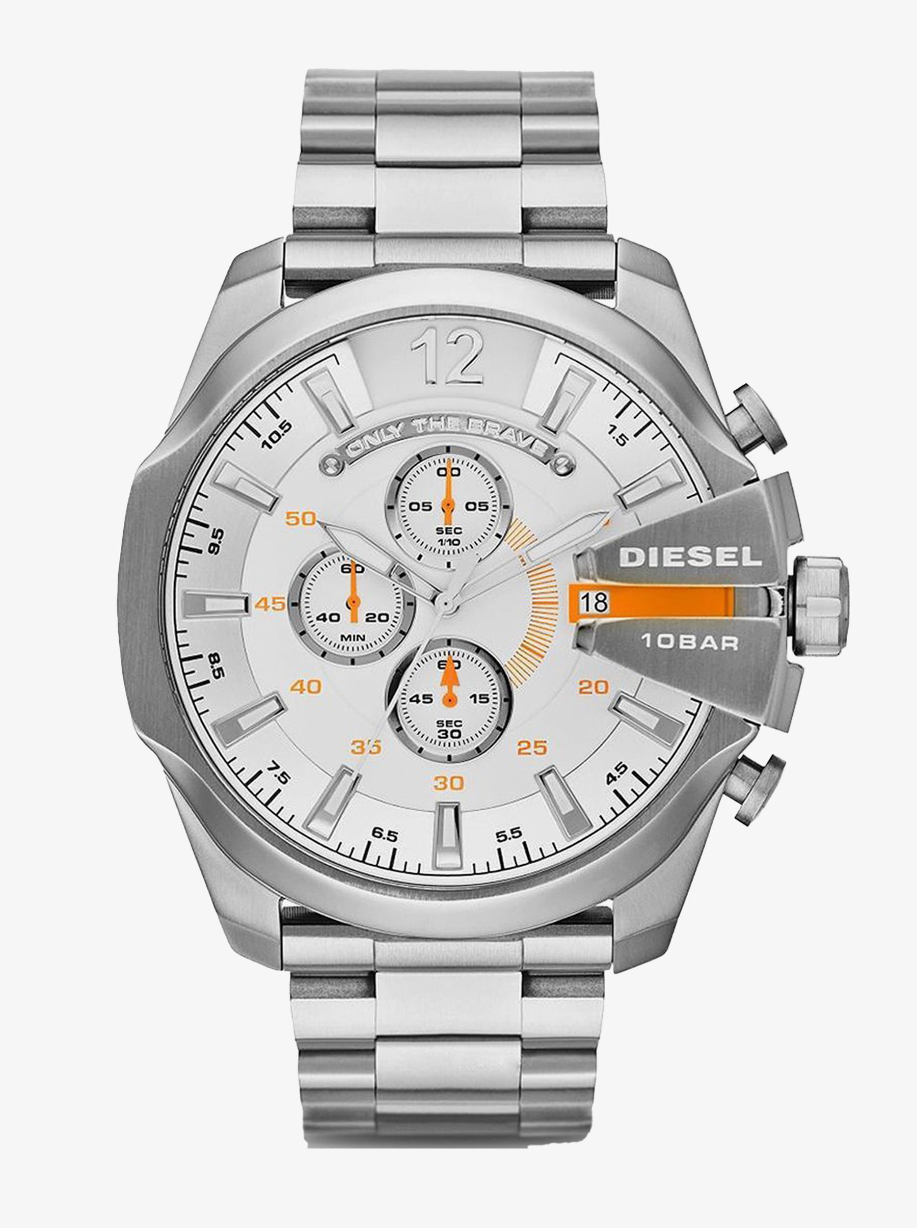 Часы Diesel Mega Chief DZ4328 Серебряные