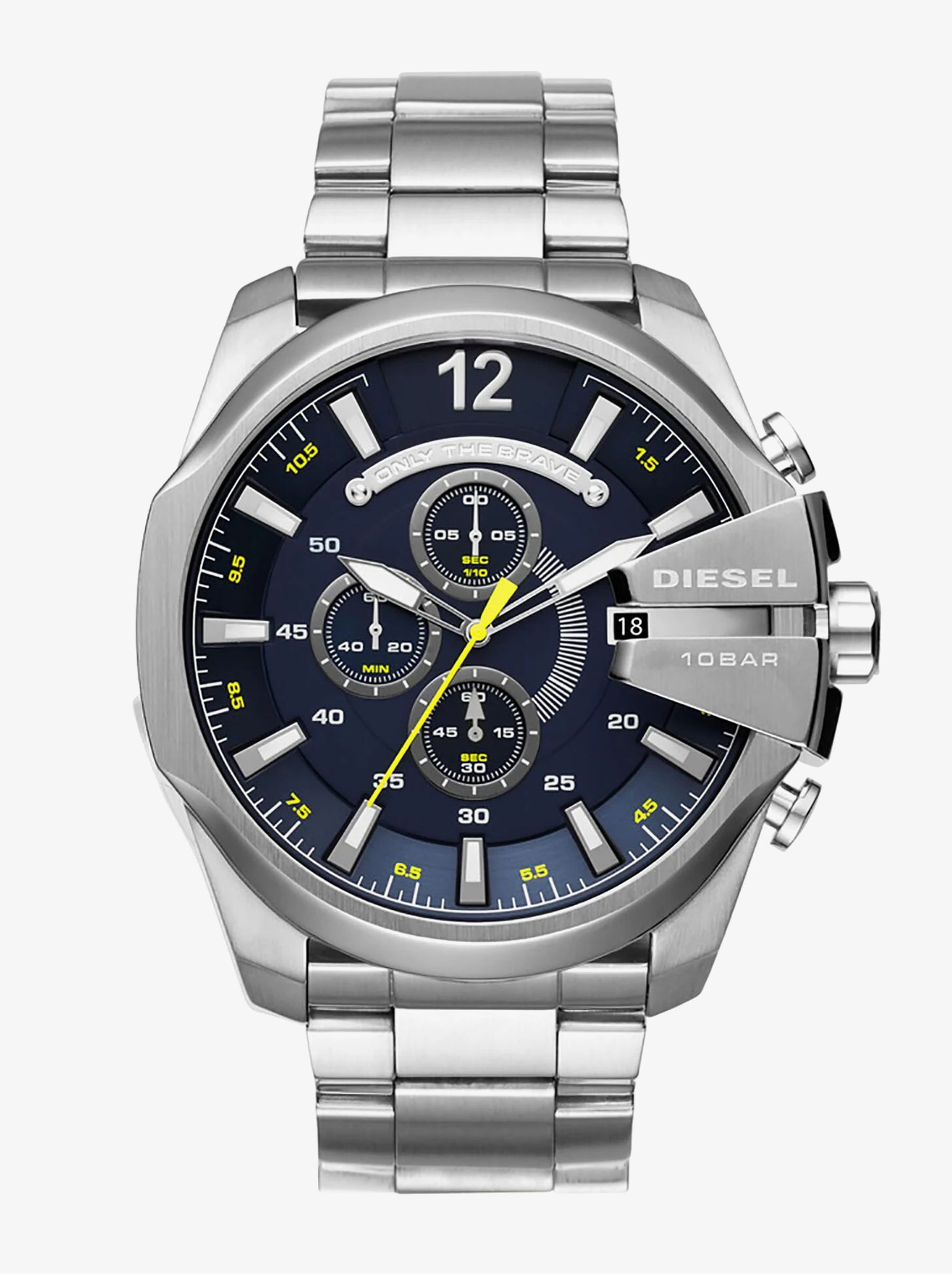 Часы Diesel Mega Chief DZ4465 Серебряные