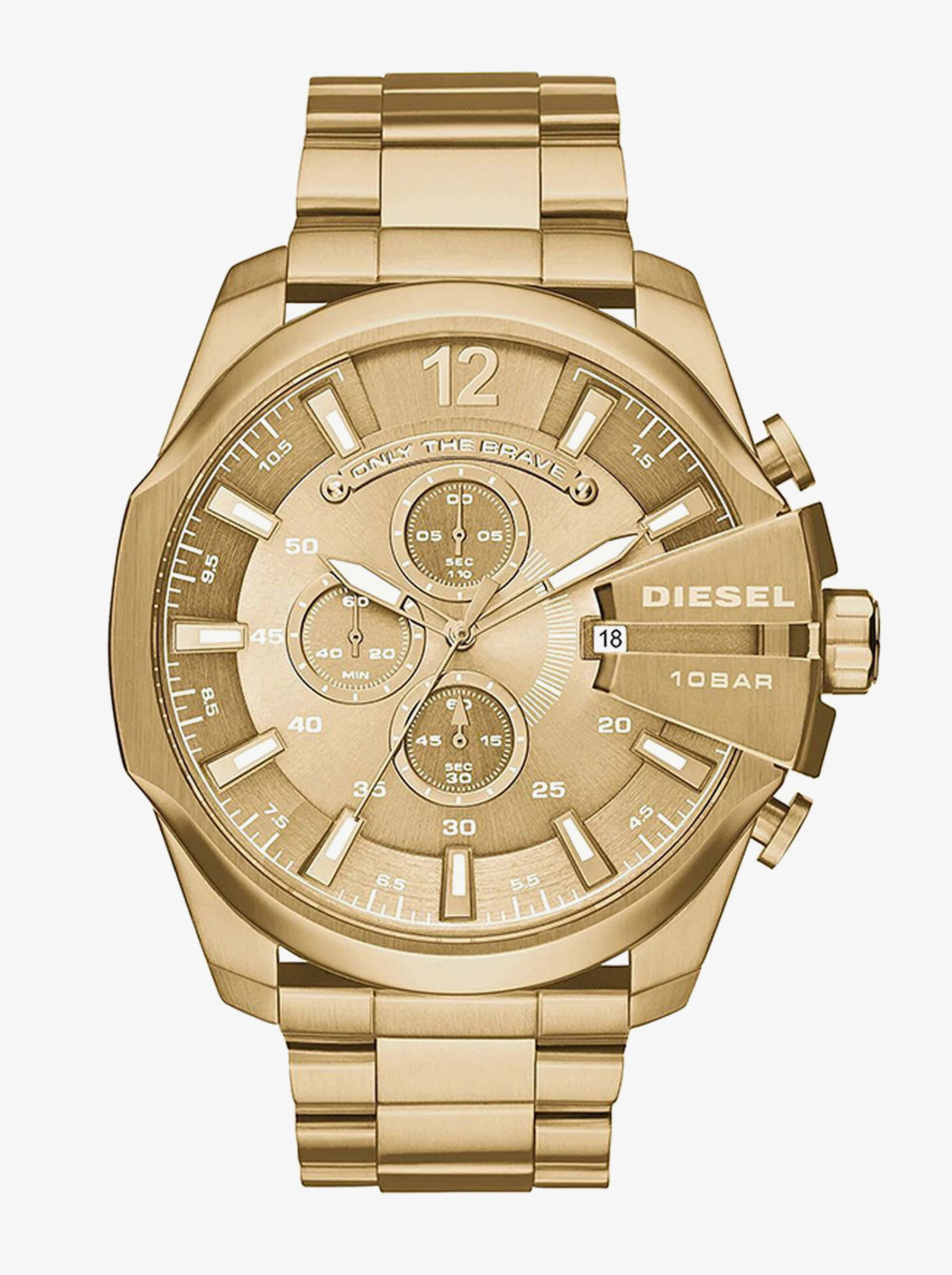 Часы Diesel Mega Chief DZ4360 Золотые