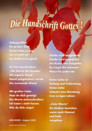 Die Handschrift Gottes - Hedi Bode