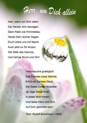 Herr, um dich allein - Rudolf Brockhaus