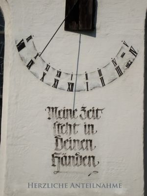 Herzliche Anteilnahme - Meine Zeit steht in deinen Händen