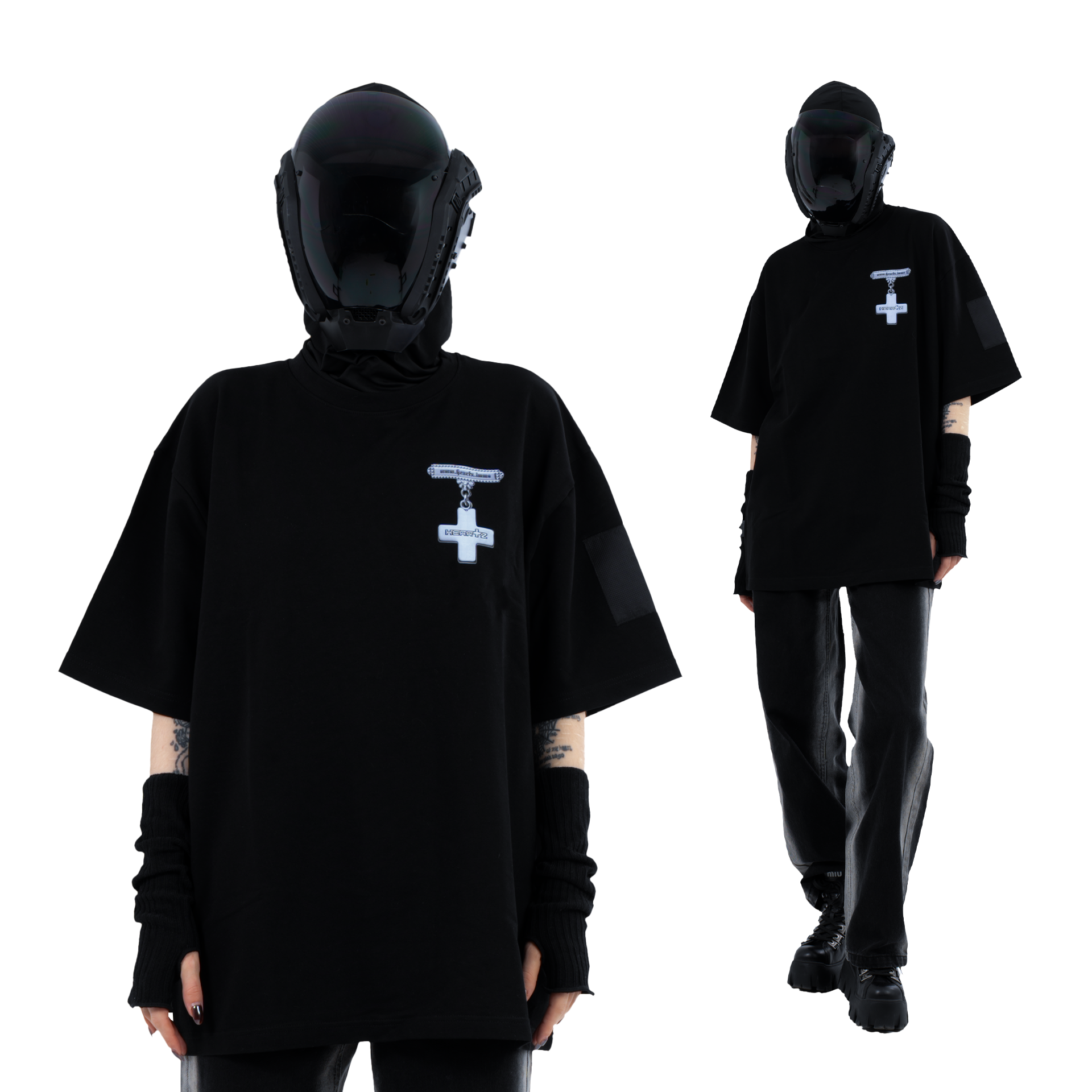 «Furniture» Black Oversized T-Shirt