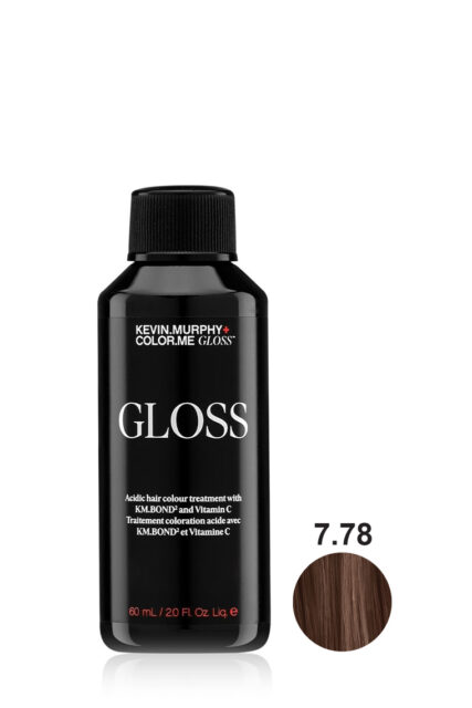 GLOSS Acidic hair colour treatment with KM.BOND and Vitamin C 7.78 / 7CHV MEDIUM.BLONDE.CHOCOLATE.VIOLET