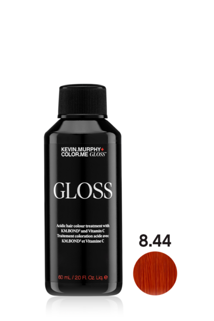 GLOSS Acidic hair colour treatment with KM.BOND2 and Vitamin C 8.44 / 8CC LIGHT.BLONDE.COPPER.INTENSE