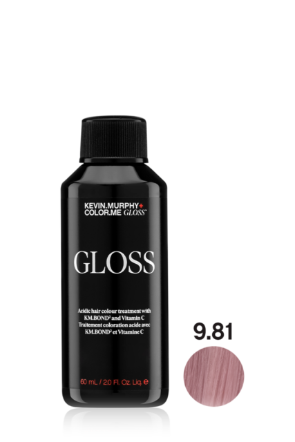 GLOSS Acidic hair colour treatment with KM.BOND2 and Vitamin C 9.81 / 9VA VERY.LIGHT.BLONDE.VIOLET.ASH