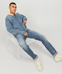 JJIGlenn JJWard JJ 322 Vaqueros Slim Fit  Estilo Vintage y Denim Sostenible