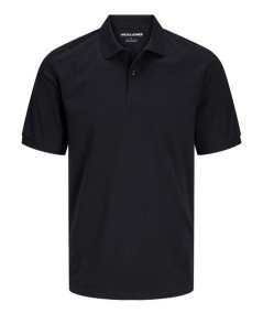 Polo negro clásico de hombre en color liso, ideal para cualquier ocasión