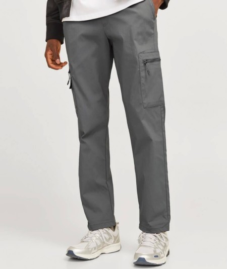 Pantalones cargo relaxed fit en color gris