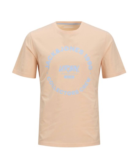Camiseta regular fit con cuello redondo y algodón de alta calidad mas logo.