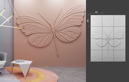 Барельеф Deco Line B-13 BUTTERFLY
