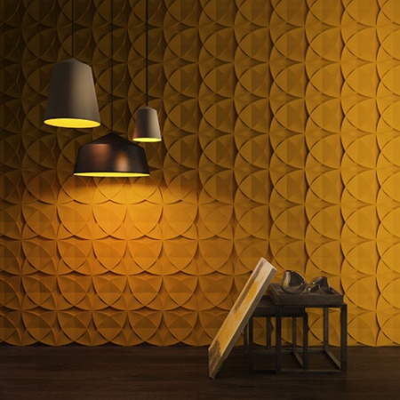 3D стеновые панели DECO LINE MODERN гипсовая панель M-19