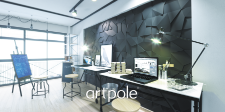 3D стеновые панели ARTPOLE Гипсовые ROCK
