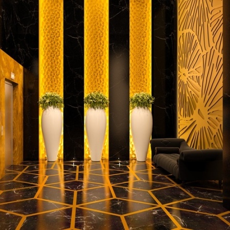 3D стеновые панели DECO LINE MODERN гипсовая панель M-13