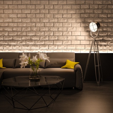 3D стеновые панели DECO LINE NATURE гипсовая панель E-04